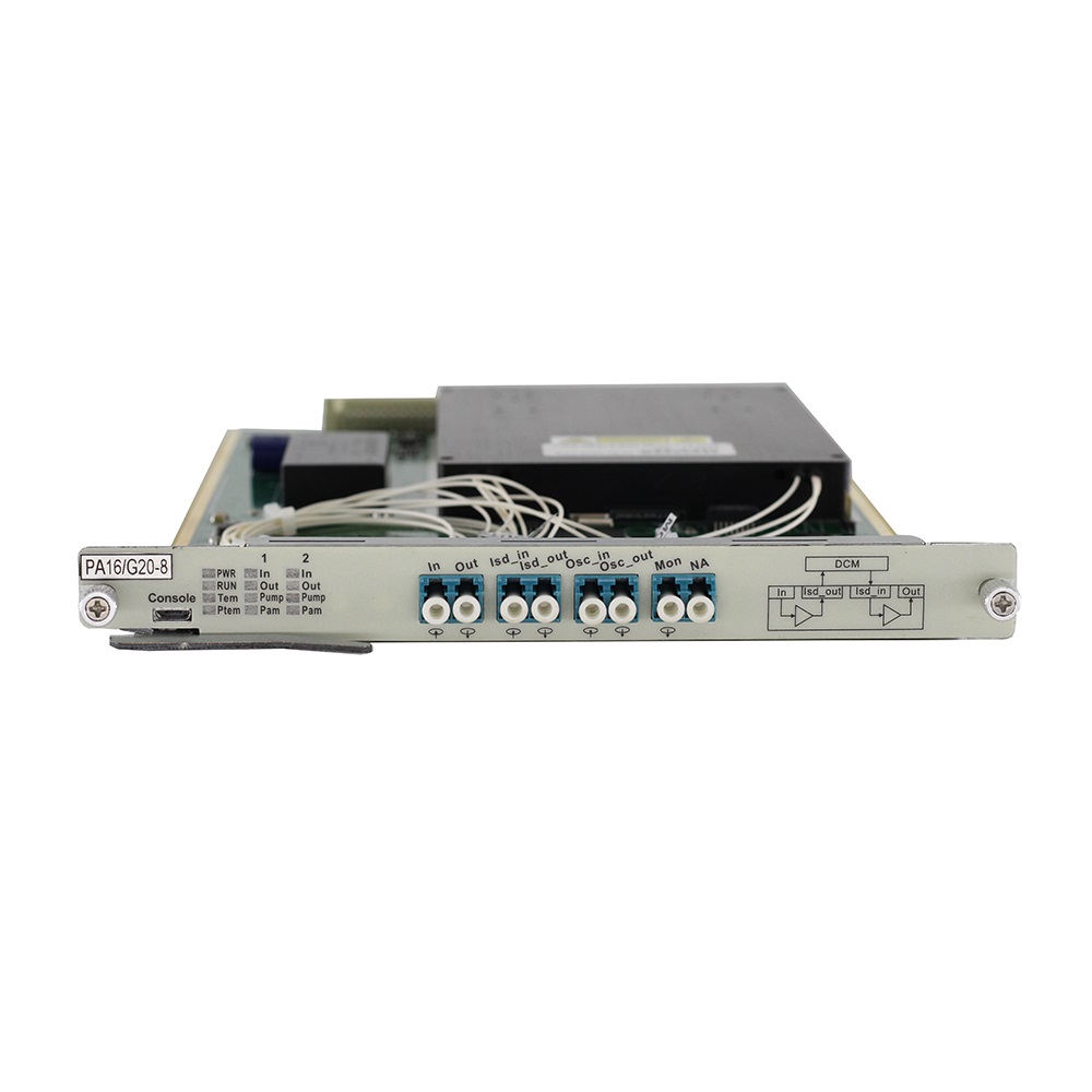 DWDM EDFA Pre Amplifier 20dB Gain Max 16dB Output
